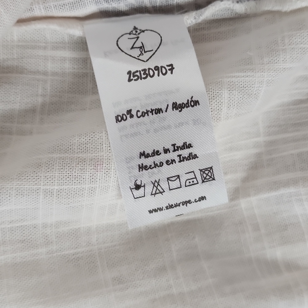 NWOT Z&L Rio Grande Maxi Dress in cream with a tropical border print - Picture 7 of 7